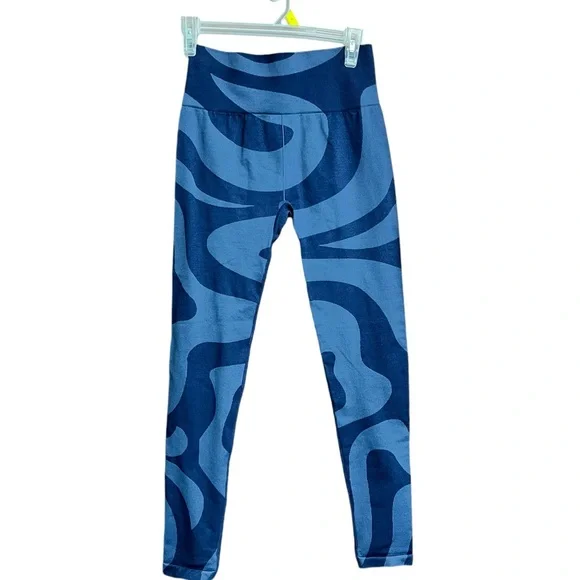 Fabletics Seamless High-Waisted Swirl Legging Navy‎ Blue Size M - Picture 6 of 10